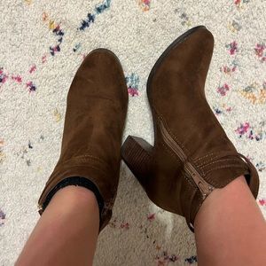 Brown Heeled Boots